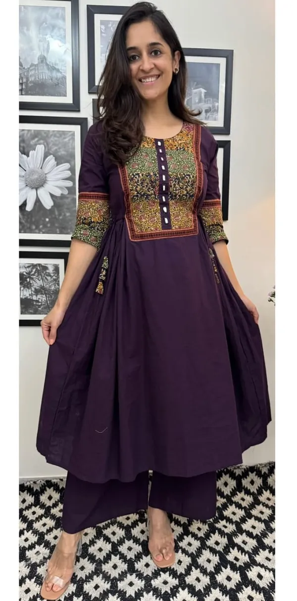 Purple_Cotton_Stylish_Kurti_and_Palazzo_Set_For_Women