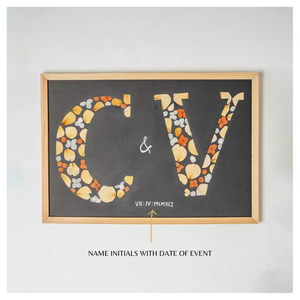 Couple_Name_And_Initials_Pressed_Flower_Frame_|_Personalised_Botanical_Wall_Art_For_Weddings_And_Anniversaries_|_Multicolor_|_11_X_15_Inch