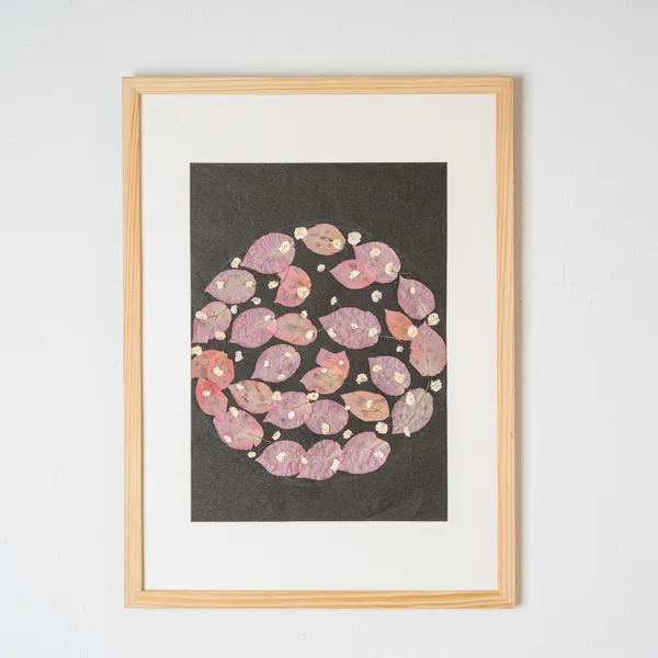 Bougainvillea_Pressed_Flower_Frame_|_Handmade_Botanical_Wall_Art_For_Gifting_And_Decor_|_Multicolor_|_11_X_15_Inch