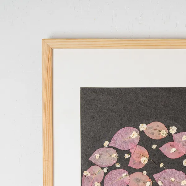 Bougainvillea_Pressed_Flower_Frame_|_Handmade_Botanical_Wall_Art_For_Gifting_And_Decor_|_Multicolor_|_11_X_15_Inch