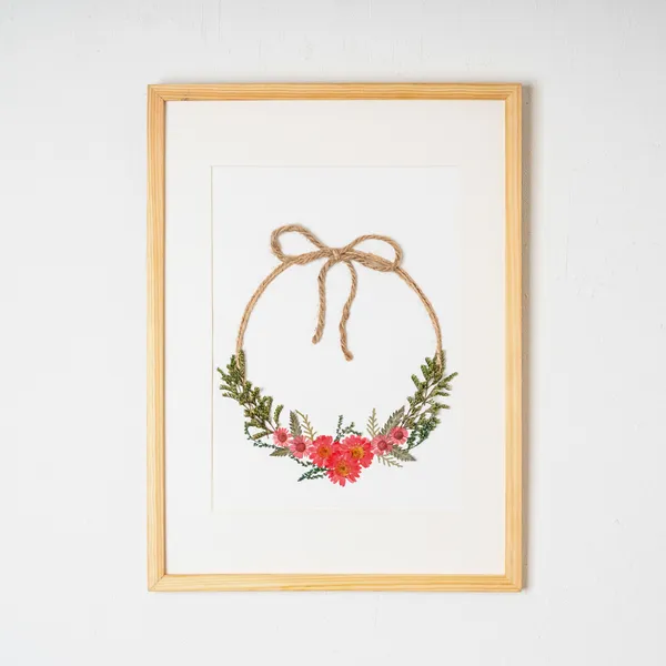 Handmade_Pressed_Flower_Frame_|_Multicolor_|_11_X_15_Inch