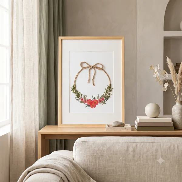 Handmade_Pressed_Flower_Frame_|_Multicolor_|_11_X_15_Inch