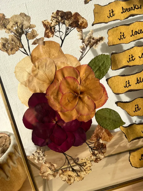 Unique_Couple_Gift_Pressed_Flower_Frame_|_With_Custom_Note_For_Valentines_And_Anniversaries_|_Gold_|_8_X_10_Inch