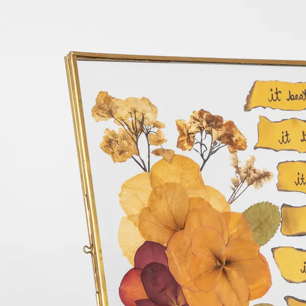 Unique_Couple_Gift_Pressed_Flower_Frame_|_With_Custom_Note_For_Valentines_And_Anniversaries_|_Gold_|_8_X_10_Inch