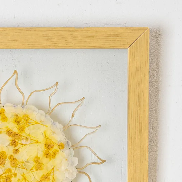 Handmade_Pressed_Flower_Frame_|_Pine_|_9_X_9_Inch