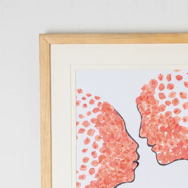 Hydrangea_Couple_Pressed_Flower_Frame_|_Romantic_Botanical_Art_For_Anniversaries_|_Multicolor_|_11_X_15_Inch