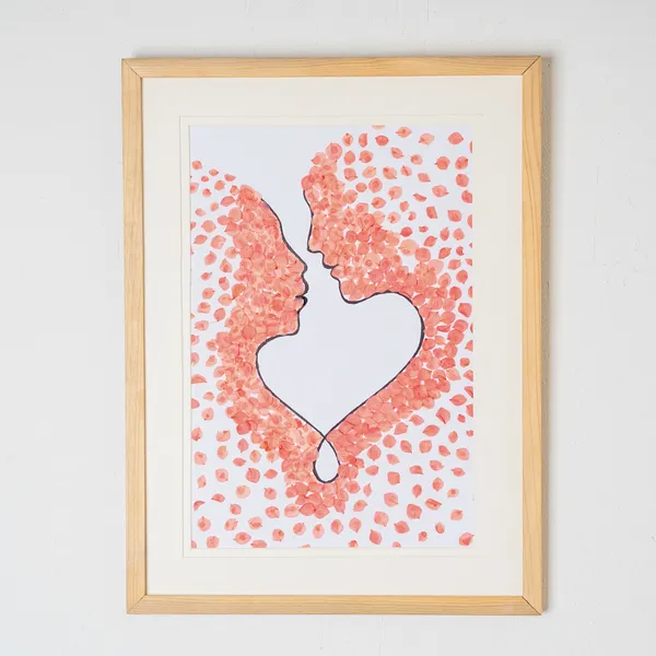 Hydrangea_Couple_Pressed_Flower_Frame_|_Romantic_Botanical_Art_For_Anniversaries_|_Multicolor_|_11_X_15_Inch