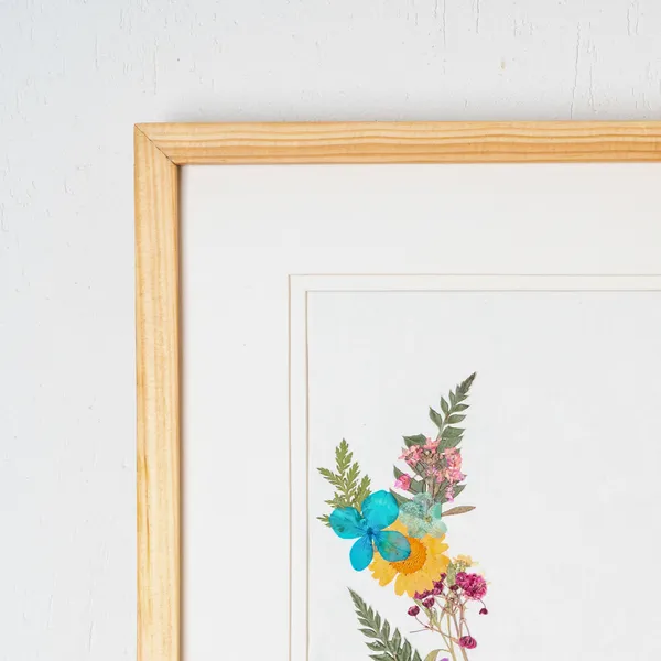 Mixed_Botanical_Pressed_Flower_Frame_|_Handmade_Custom_Floral_Wall_Art_|_Multicolor_|_11_X_15_Inch