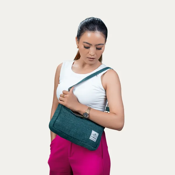 Luna_Hemp_Shoulder_Bag_-_Forest_Green