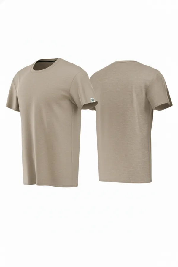 Beige_Hemp_T-Shirt_For_Men