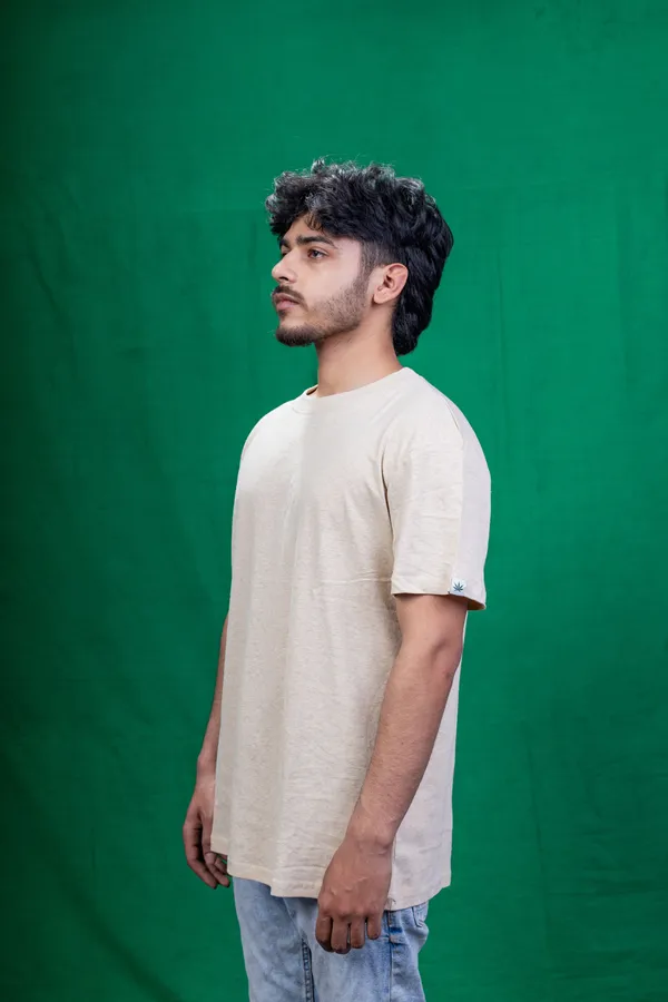 Beige_Hemp_T-Shirt_For_Men