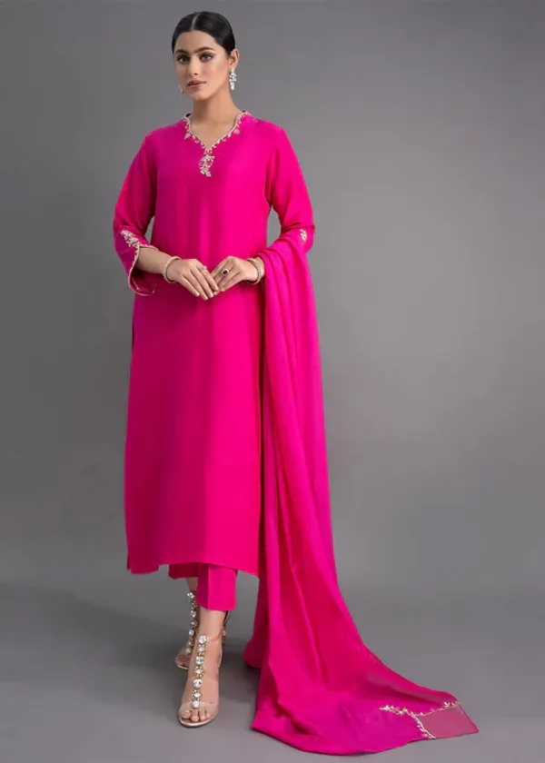 Pink_Cotton_Premium_&_Elegant_Embroidered_Kurta_,_Pant_&_Dupatta_For_Women
