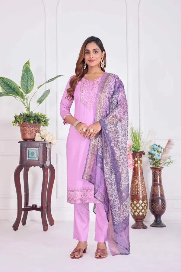 Purple_Silk_Blend_Premium_&_Elegant_Embroidered_Calf_Length_Straight_Kurta_,_Pant_&_Dupatta_For_Women