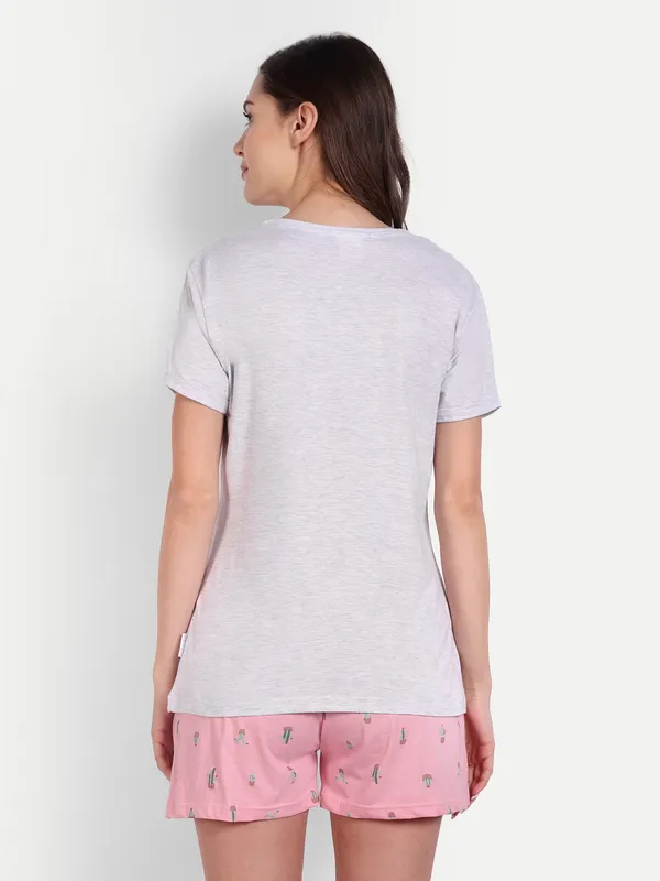 Pink_Cactus_Cotton_Short_Sets_For_Women
