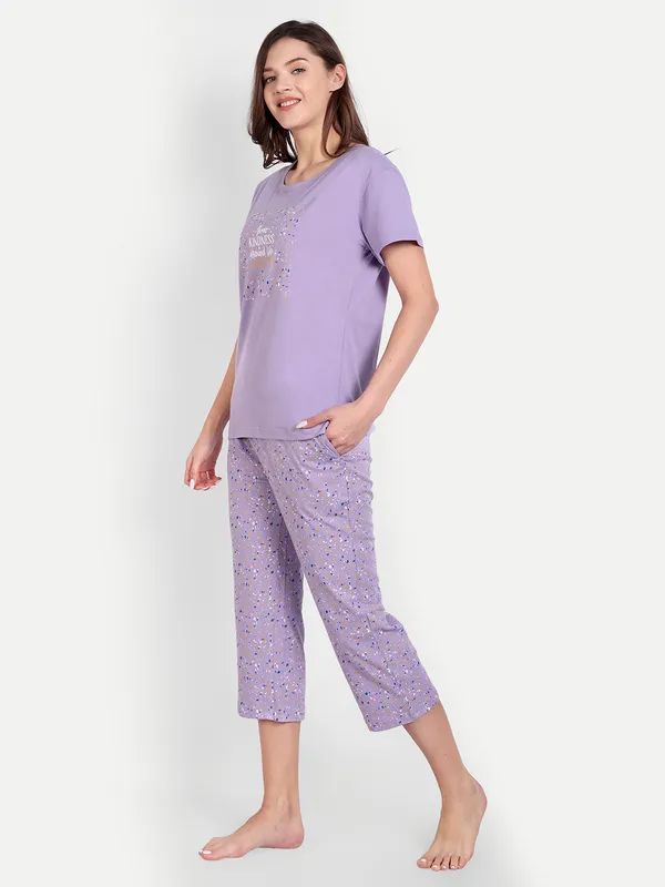 Lavender_Confetti_Cotton_Capri_Set_For_Women