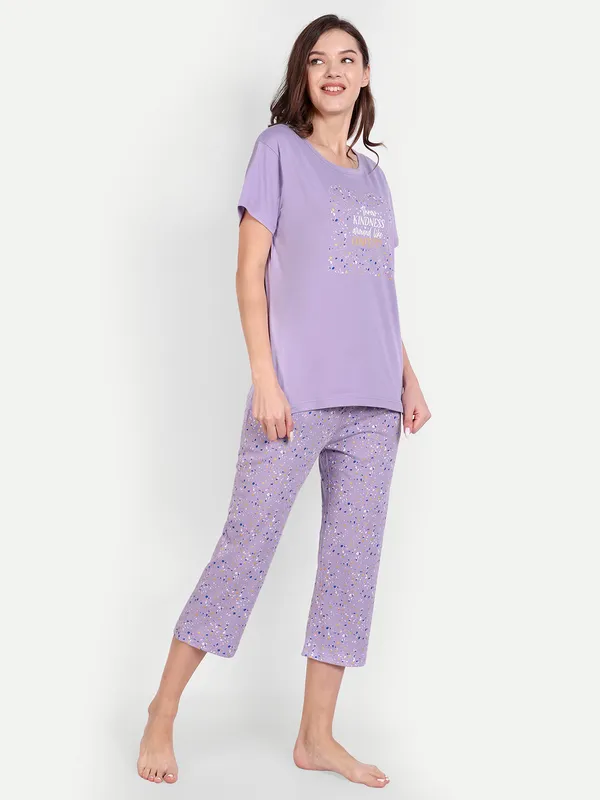 Lavender_Confetti_Cotton_Capri_Set_For_Women