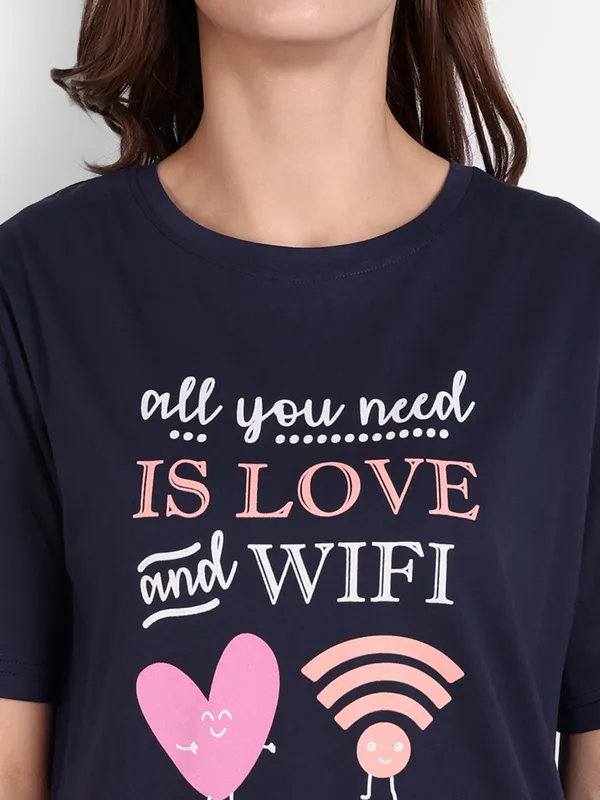 Navy_Blue_Wifi_Sleep_Shirt_Cotton_Nightwear_For_Women