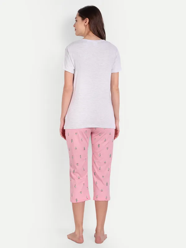 Pink_Cactus_Cotton_Capri_Set_For_Women