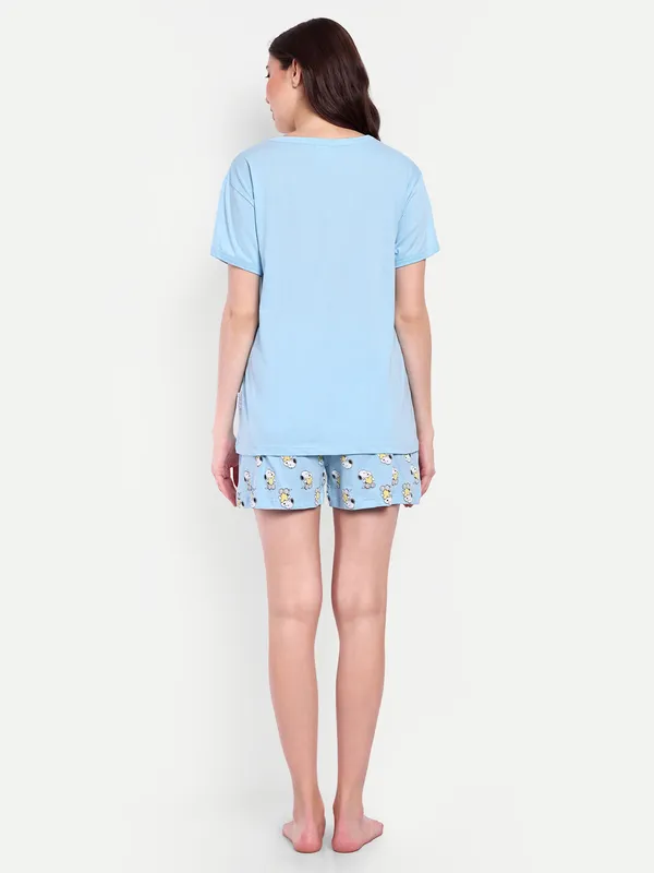 Blue_Peanut_Sweet_Dream_Cotton_Shorts_Sets_For_Women