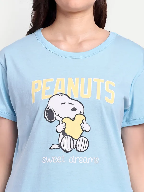 Blue_Peanut_Sweet_Dream_Cotton_Shorts_Sets_For_Women