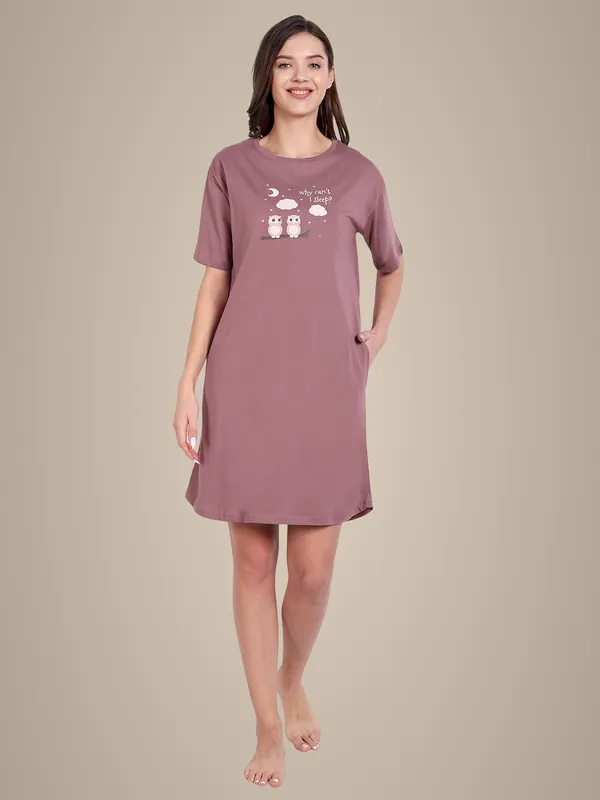 Pink_Owl_Sleep_Shirt_For_Women