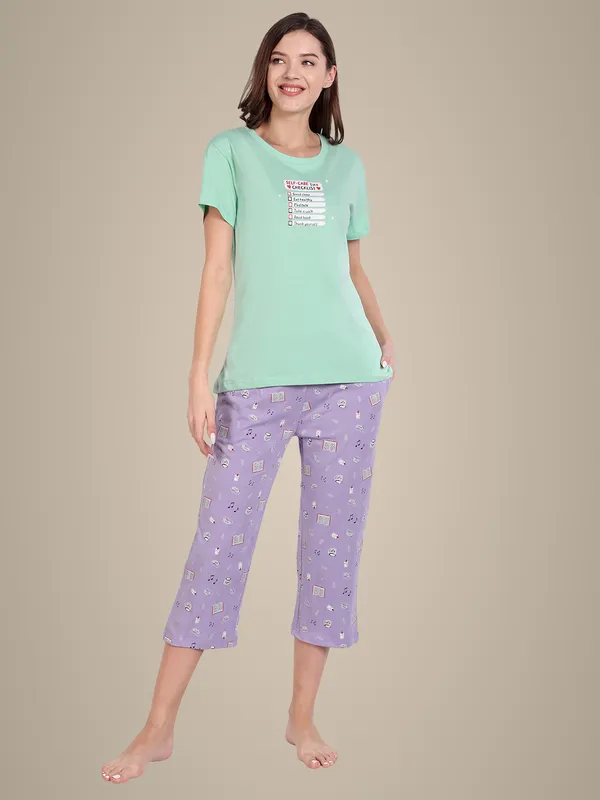Green_Self_Care_Cotton_Capri_Set_For_Women