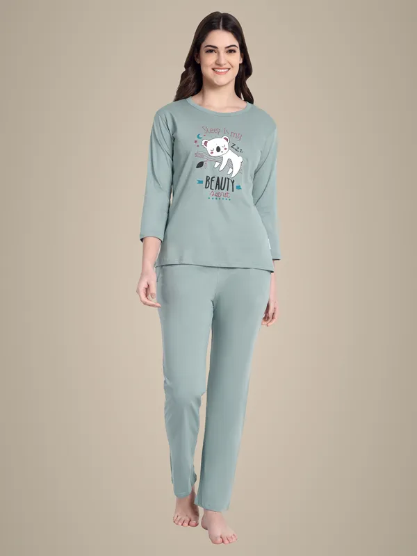 Green_Koala_Cotton_Co-Ord_Set_For_Women
