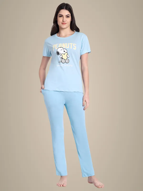 Blue_Peanut_Sweetdream_Cotton_Co-Ord_Set_For_Women