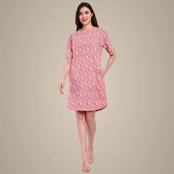 Pink_Peanut_Sweet_Dream_Aop_Cotton_Night-Shirt_For_Women