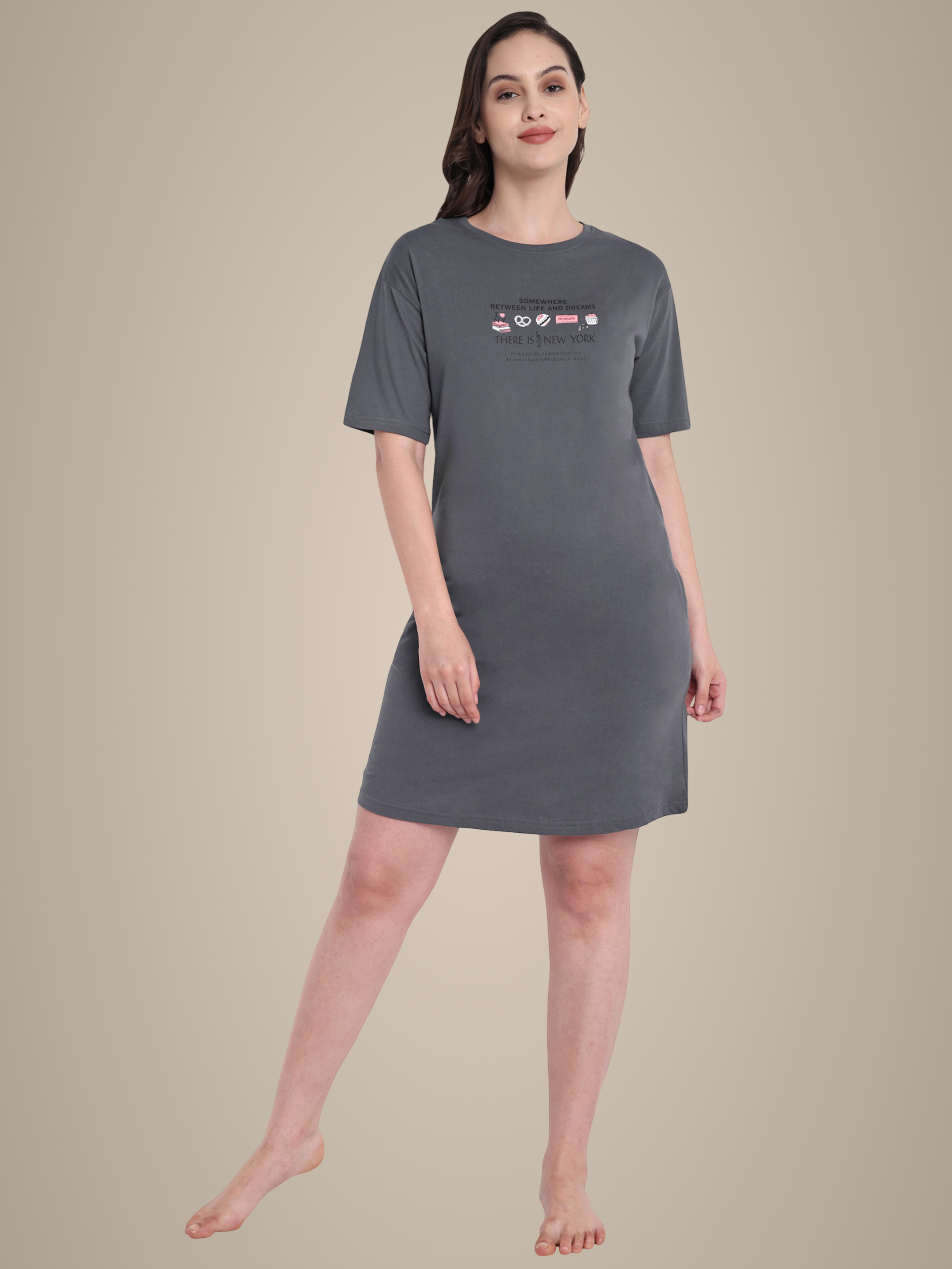 Grey_Newyork_Cotton_Night-Shirt_For_Women