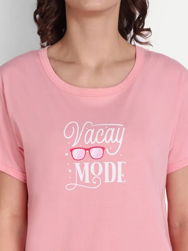 Coral_Vacay_Cotton_Capri_Set_For_Women