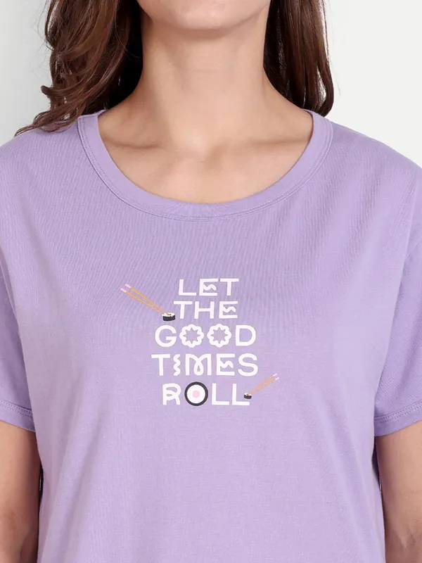 Lavender_Sushi_Cotton_Short_Set_For_Women
