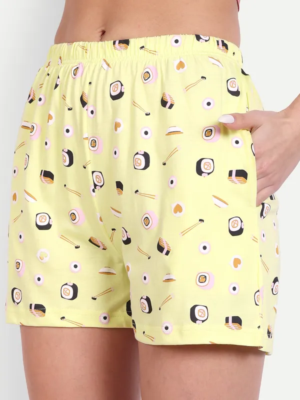 Lavender_Sushi_Cotton_Short_Set_For_Women