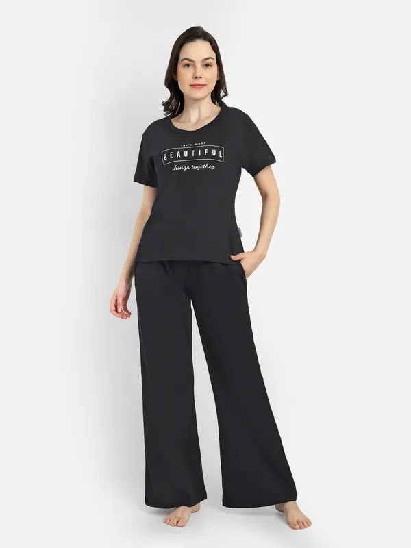 Black_Lets_Make_Beautiful_Things_Together_Cotton_Co-Ord_Set_For_Women
