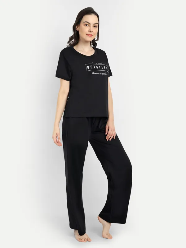 Black_Lets_Make_Beautiful_Things_Together_Cotton_Co-Ord_Set_For_Women