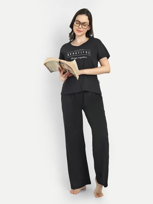 Black_Lets_Make_Beautiful_Things_Together_Cotton_Co-Ord_Set_For_Women