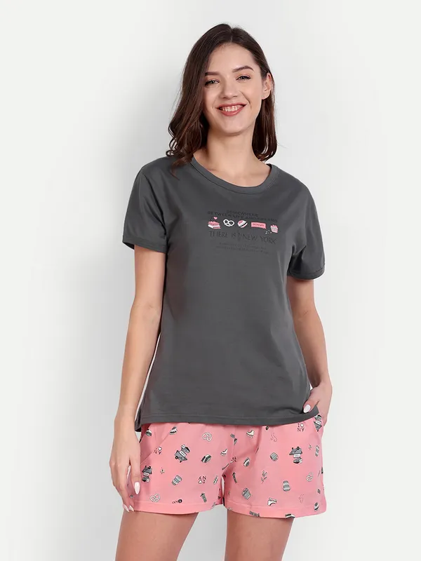 Grey_Newyork_Cotton_Night_Shorts_Set_For_Women