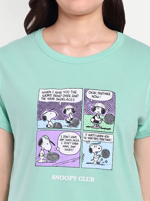 Green_Peanut_Comic_Strip_Cotton_Full_Pyjama_Sets_For_Women