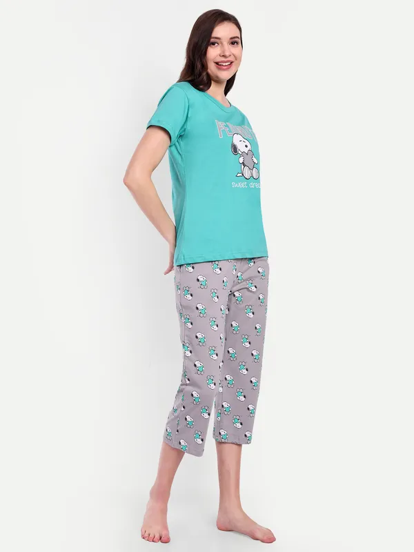 Green_Peanut_Sweet_Dream_Cotton_Capri_Sets_For_Women