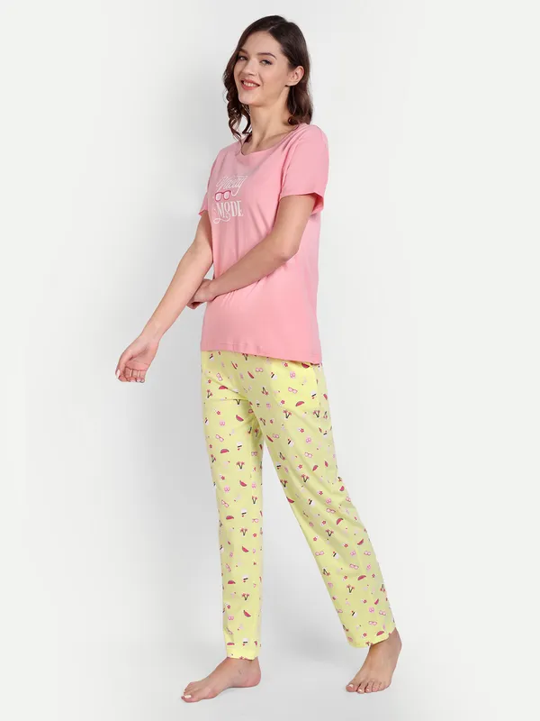 Coral_Vacay_Cotton_Full_Pants_Set_For_Women