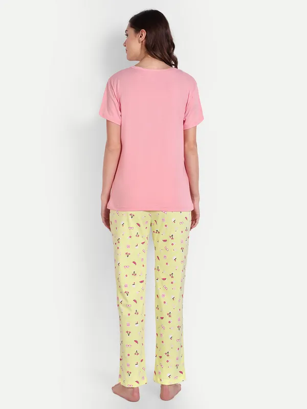 Coral_Vacay_Cotton_Full_Pants_Set_For_Women