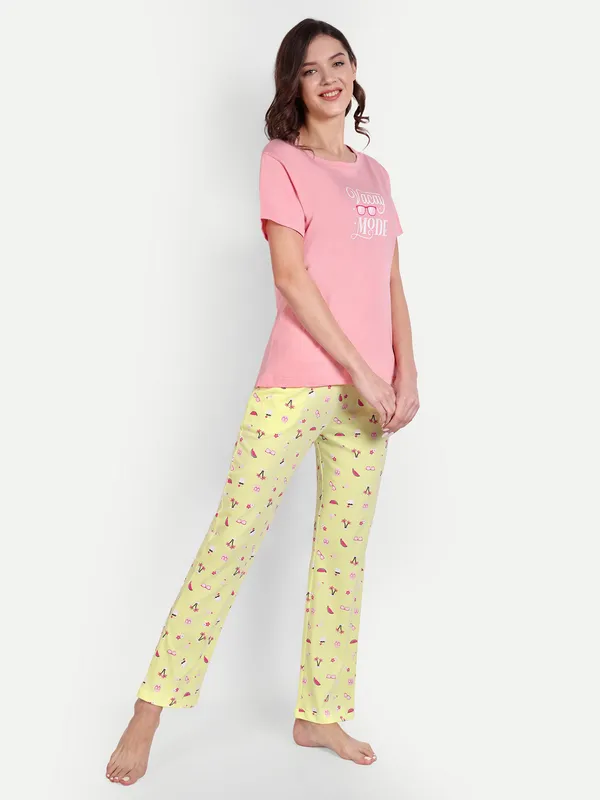 Coral_Vacay_Cotton_Full_Pants_Set_For_Women