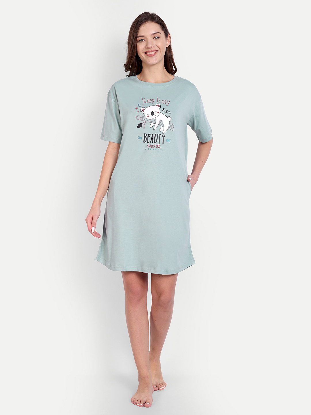 Green_Koala_Sleep_Shirt_For_Women
