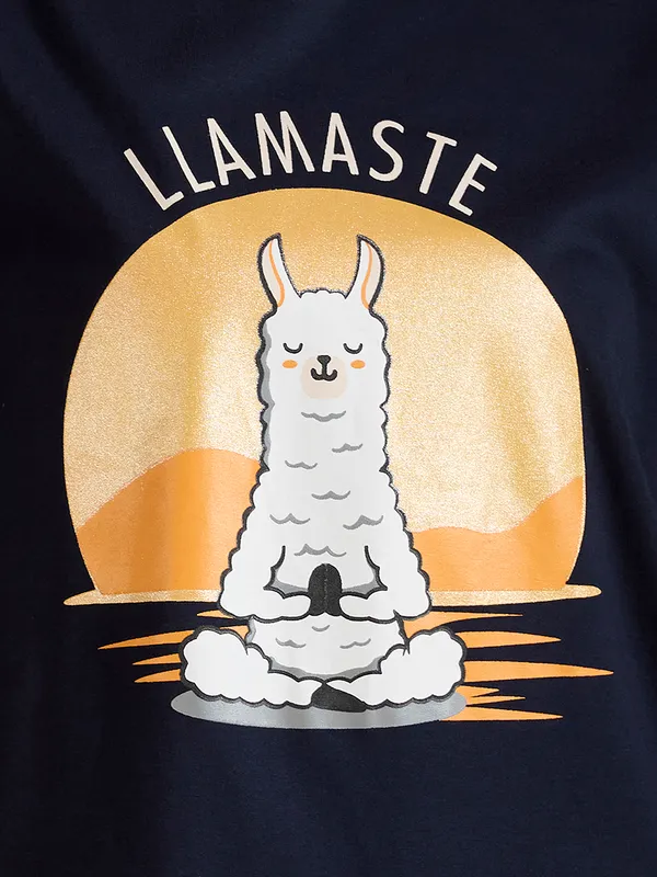 LAMA_NAVY_NIGHT_SHIRT