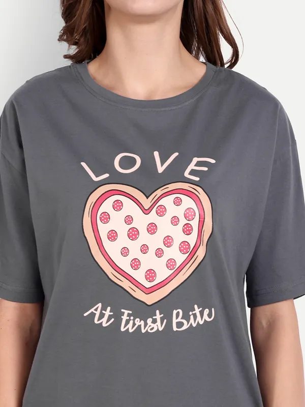 Grey_Pizza_Sleep_Shirt_For_Women