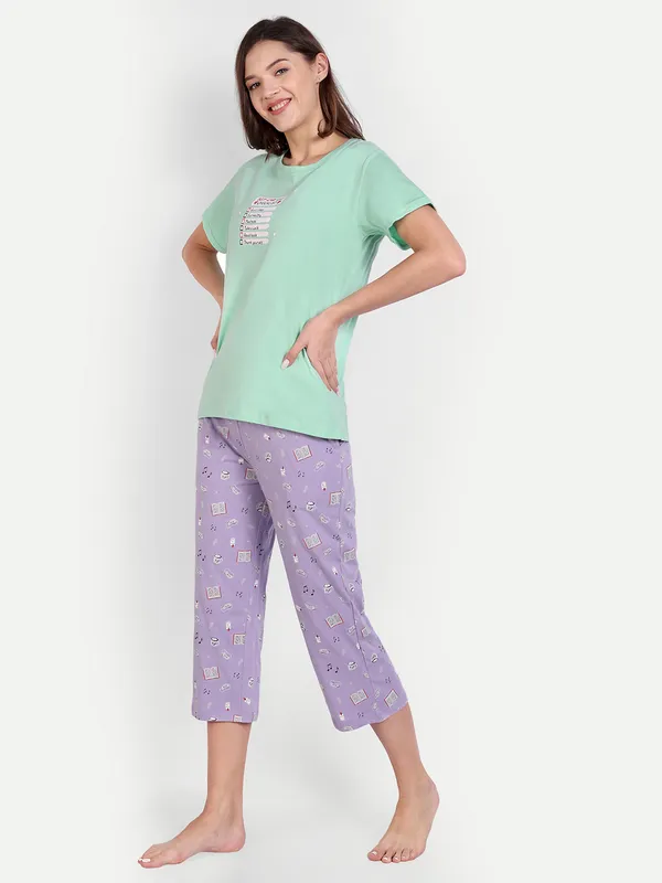 Green_Self_Care_Cotton_Capri_Set_For_Women