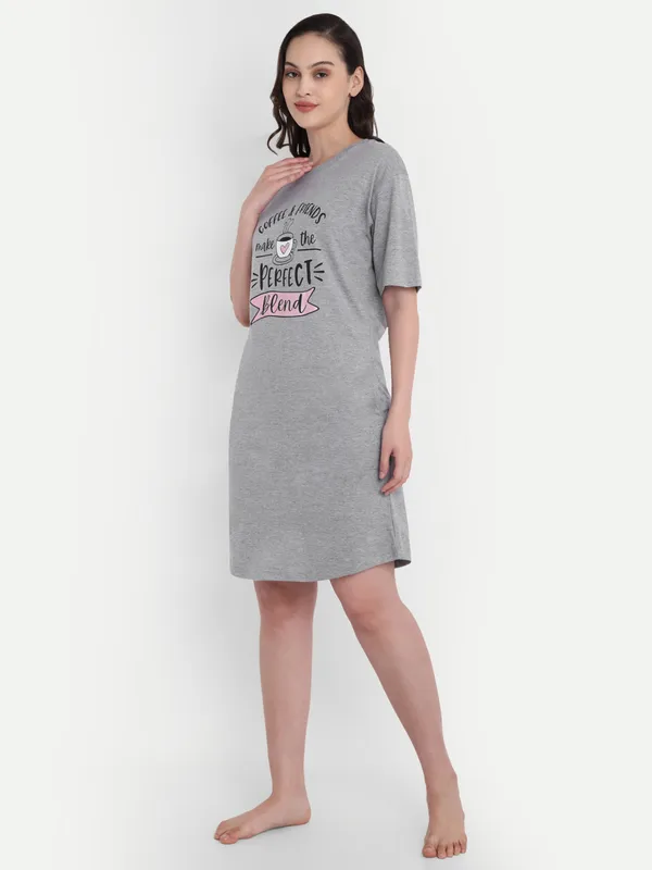 Grey_Cotton_Night-Shirt_For_Women