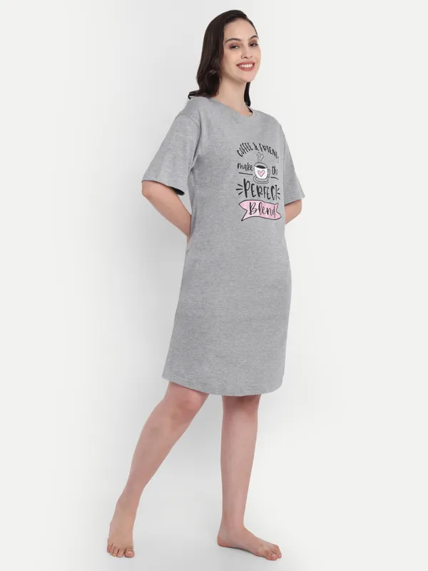 Grey_Cotton_Night-Shirt_For_Women