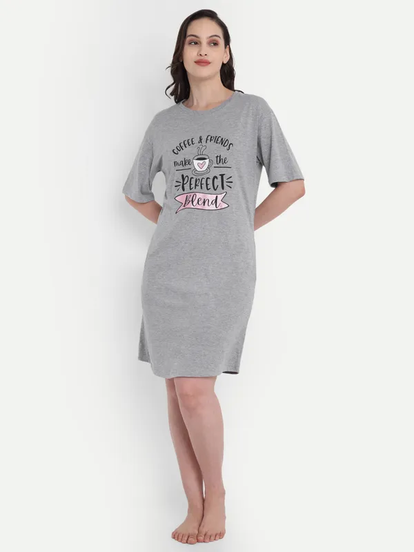 Grey_Cotton_Night-Shirt_For_Women