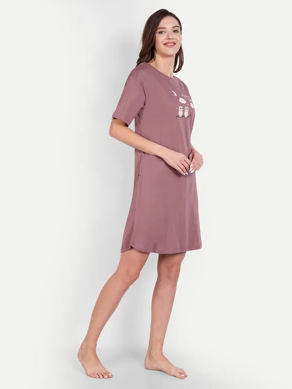 Pink_Owl_Sleep_Shirt_For_Women